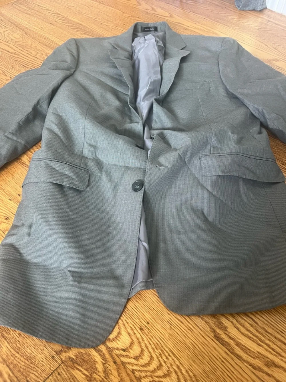 Calvin Klein size 40L gray suit jacket